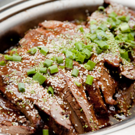 Image of Asian Sesame Marinated Skirt Steak Recipe
